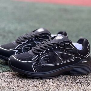Dior Black and White Athletic Sneakers